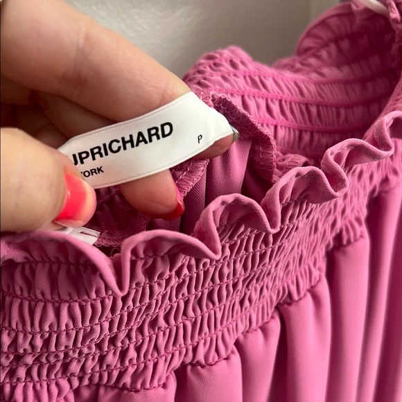 Amanda Uprichard Vibrant Pink Ruffle Dress - Picture 5 of 5